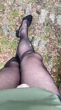 Estim big cum outside on pantyhose legs and heels snapshot 3