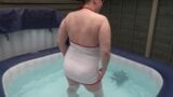 Đồng phục y tá tiệc tùng trong bồn tắm snapshot 3