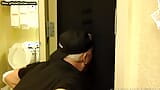 Gloryhole greedy amateur DILF sucks penis at his home snapshot 3