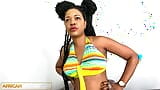 Audiție africană - curvă afro cu forme care înghite expert agentul pulei mari snapshot 20