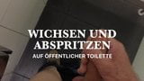 Wichsen und abspritzen auif öffentlicher Toilette snapshot 1