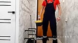 Dominant plumber fucks imaginary client hard for fake call snapshot 2