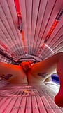 Tattooed Girl Masturbate in the Solarium snapshot 3