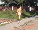 Naked photo session on the street snapshot 2