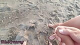 Dick flash - A girl caught me jerking off in public beach and help me cum 2 - MissCreamy snapshot 3