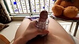 Niño chino usa una copa de avión para masturbarse, gemir y orgasmo para producir crema snapshot 8