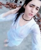 cute girl naked bath on roof tiktok video snapshot 3