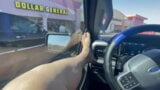 Truck masturbation in front of stores snapshot 4