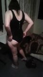 Wife posing and undressing from body suit with a little mast snapshot 2