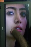 Rashmika mandanna güney Hint aktris sıcak cocking haraç snapshot 3