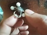 Pierced nipple tugging snapshot 2