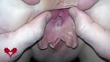 The mistress' cunt is opened with a hole expander so that you can study her cervix. snapshot 2