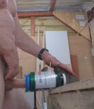 Moaning as i slip my cock inside a homemade toy snapshot 10
