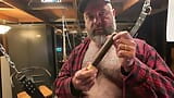 Daddy Kurt is Smoking & Stroking in the Garage Sling #2 snapshot 1