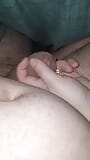 Step mom grabs step son dick in bed and gave him a handjob snapshot 12