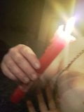 BBW Wife Miss Lizz and Hubby playing with Candle -Wax snapshot 5