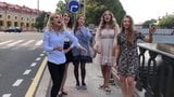 Russian Folk Music. Beautiful girls.St. Petersburg snapshot 8