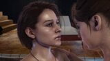 Lesbian-futa Claire Redfield en Jill Valentine-perfecte lichamen bij het zwembad snapshot 4