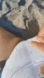 Diaper on public beach and masturbation snapshot 3