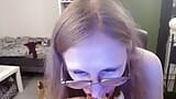 Horny small cock tranny jerking off, ordering and getting take away live on stream, and punished for being naughty snapshot 13