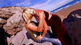 My horny old woman fucked on the beach snapshot 3