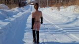 Naked walk in winter snapshot 6