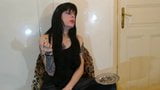 Sexy goth domina fumer pt2 hd snapshot 16