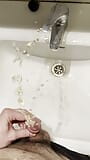 Air mancur kencing di wastafel kamar mandi - Anda ingin minum air seni saya? snapshot 3