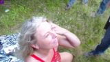 Resting Place Slut swallows public cum and piss! More public is not possible! Everyone can piss and cumshot in my mouth! snapshot 9