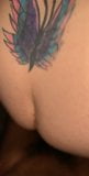 White Tatted Bitch Cums On black Tatted Dick snapshot 2