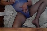 Blue Fun Sheer bodysuit and pantyhose snapshot 4