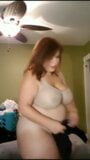 Plump & Busty BBW Trying on Clothes snapshot 17