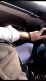 Woman in a hijab sucks Christian cock in the car snapshot 2