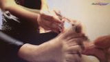 Wild Woman Strapon Play and Footjob Closeup snapshot 15