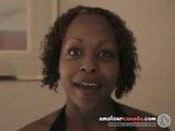 Mulher negra peituda dedilhando grande buceta amadora em motel snapshot 1