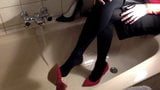 Fully clothed bath in ballet flats with a surprise snapshot 3