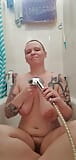 Sexy bitch with big tits enjoying her morning shower snapshot 7