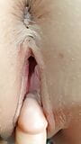 19 year masturbates her tight pussy with  small dildo snapshot 3