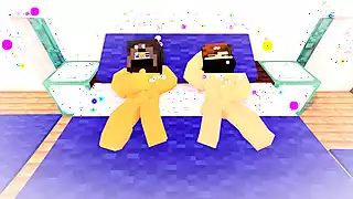 Two Gay Bros Have Fun Togheter in Bed Masturbating - Minecraft Gay ...