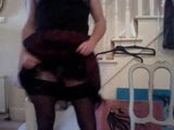 frilly dress stockings and panties at home snapshot 2