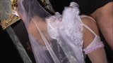 Runaway bride in sexy white nylons snapshot 7