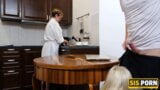 SISPORN. Woman does chores not noticing stepdaughter having fun with stepbro snapshot 13