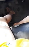 Robe en satin et or et soie, masturbation, sperme snapshot 16