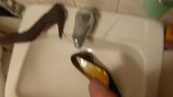 Piss in wifes grey suede shoe snapshot 10