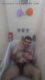 NerdyBiBear - shower dry hump and stroke snapshot 4