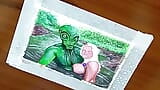 Art érotique ou dessin d’une bhabhi desi indienne sexy amoureuse d’un extraterrestre snapshot 10