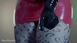 Sexual Latex Rubber Glove Fetish Arya Grander snapshot 2