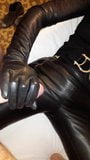 cumshot on leather pants snapshot 1