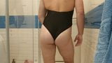 Sexy costume da bagno intero nero snapshot 7