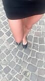 Miniskirt and ballerina flats snapshot 2